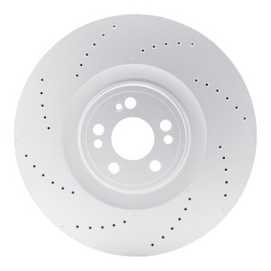 Mercedes-Benz GLE53 AMG Brake Rotor (1) - Front - R1 Concepts - Drilled Carbon Alloy GeoMET - `21-`25